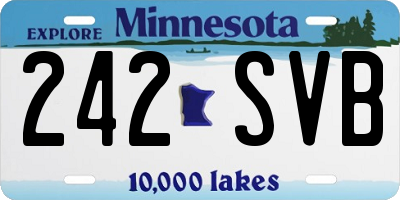 MN license plate 242SVB