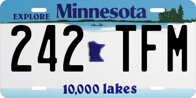 MN license plate 242TFM