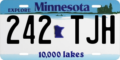 MN license plate 242TJH