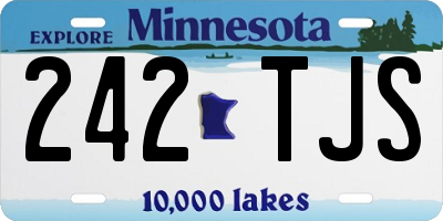 MN license plate 242TJS