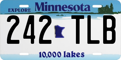 MN license plate 242TLB