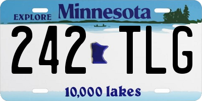 MN license plate 242TLG