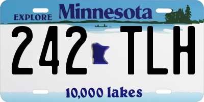 MN license plate 242TLH