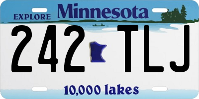 MN license plate 242TLJ