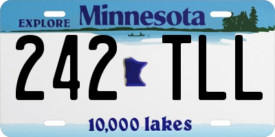 MN license plate 242TLL