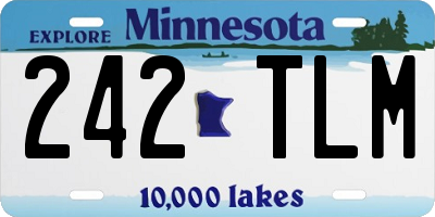 MN license plate 242TLM