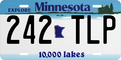 MN license plate 242TLP