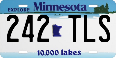 MN license plate 242TLS