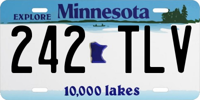 MN license plate 242TLV