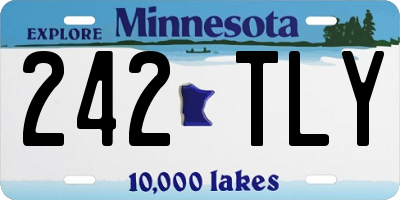 MN license plate 242TLY