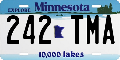 MN license plate 242TMA