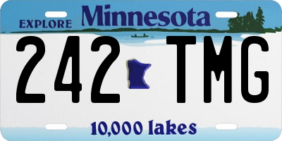 MN license plate 242TMG