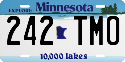 MN license plate 242TMO