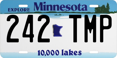 MN license plate 242TMP