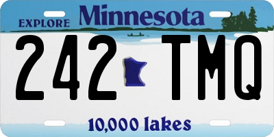 MN license plate 242TMQ