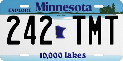 MN license plate 242TMT