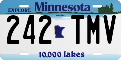 MN license plate 242TMV