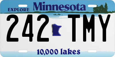 MN license plate 242TMY