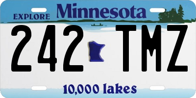 MN license plate 242TMZ