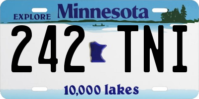 MN license plate 242TNI