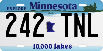 MN license plate 242TNL