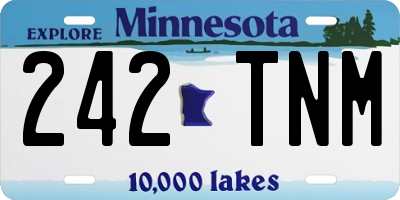 MN license plate 242TNM