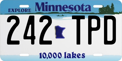 MN license plate 242TPD