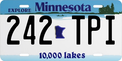 MN license plate 242TPI