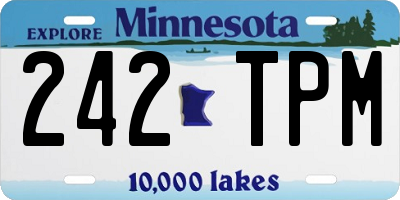 MN license plate 242TPM