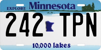 MN license plate 242TPN
