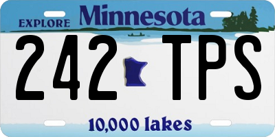 MN license plate 242TPS