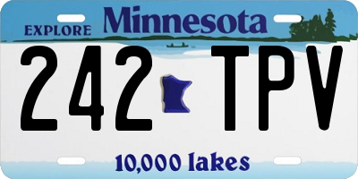 MN license plate 242TPV
