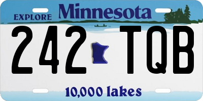 MN license plate 242TQB