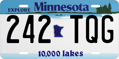 MN license plate 242TQG