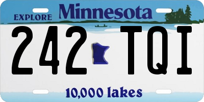 MN license plate 242TQI
