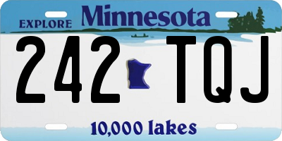 MN license plate 242TQJ