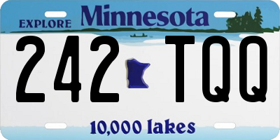 MN license plate 242TQQ