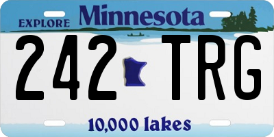 MN license plate 242TRG
