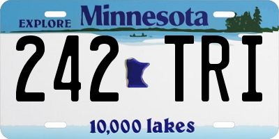 MN license plate 242TRI