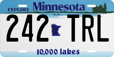 MN license plate 242TRL
