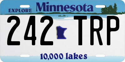 MN license plate 242TRP