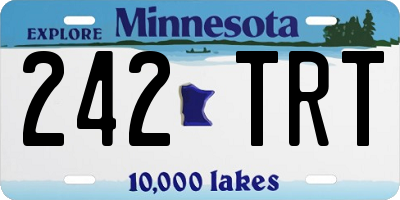 MN license plate 242TRT