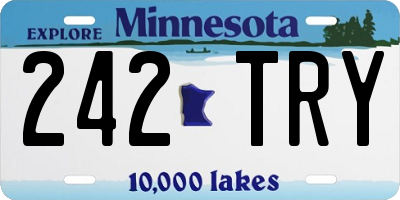 MN license plate 242TRY