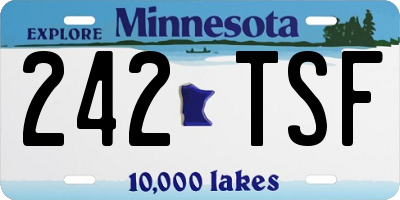 MN license plate 242TSF