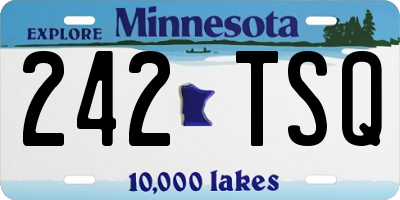 MN license plate 242TSQ