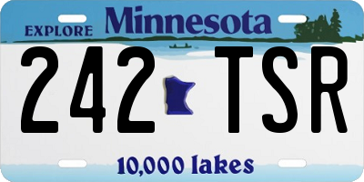 MN license plate 242TSR