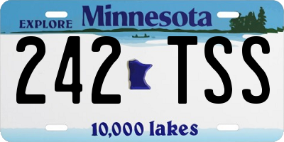 MN license plate 242TSS