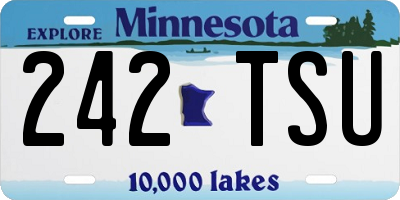 MN license plate 242TSU