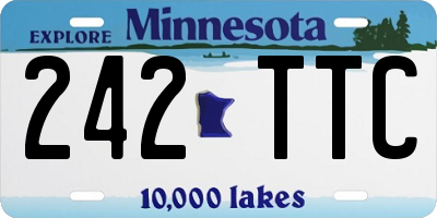 MN license plate 242TTC