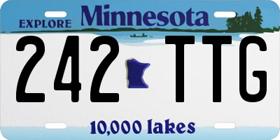 MN license plate 242TTG